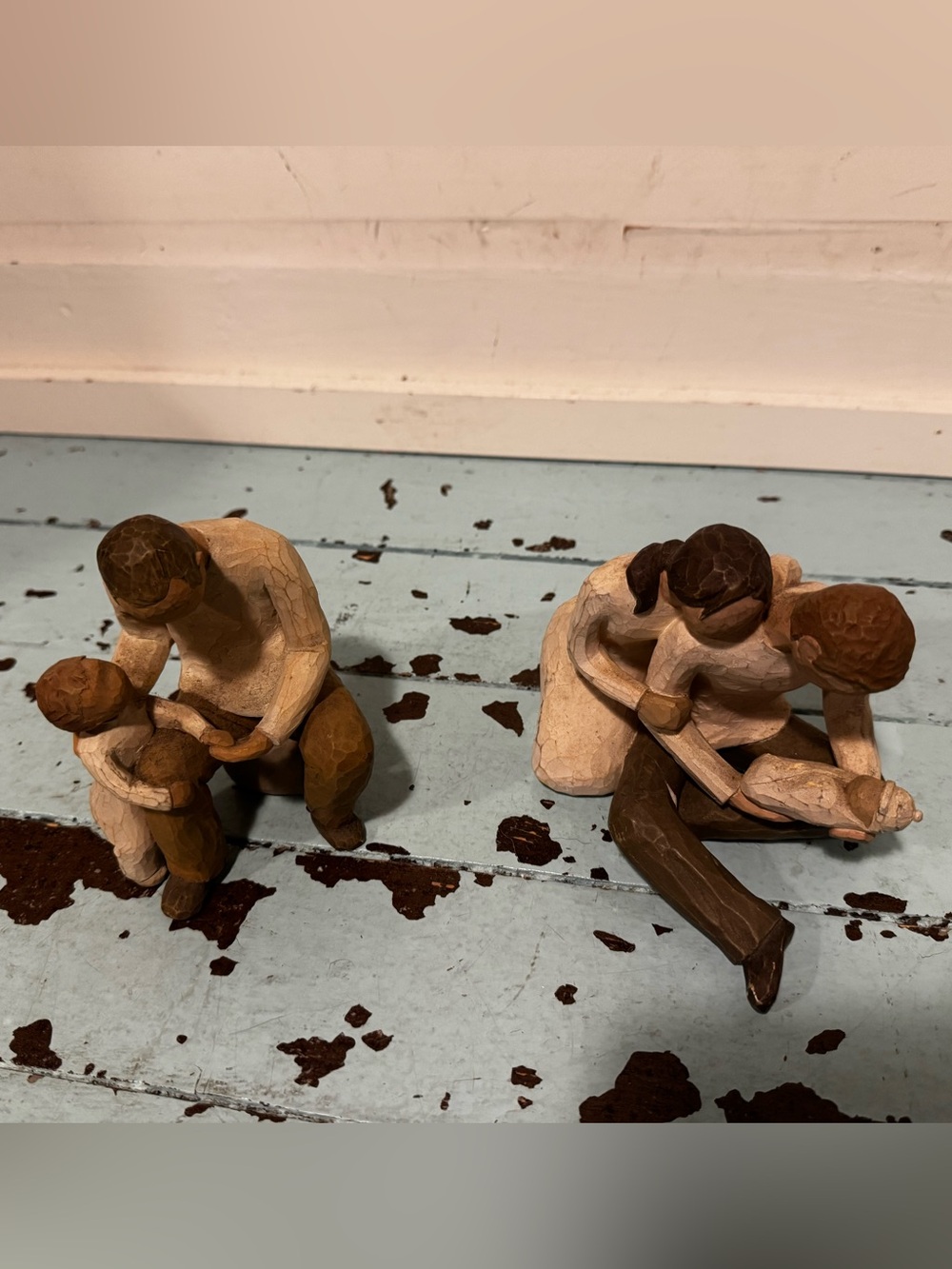 Willow Tree 2 Figurines New Life 2000  & Grandfather 2001 Demdaco Susan Lord